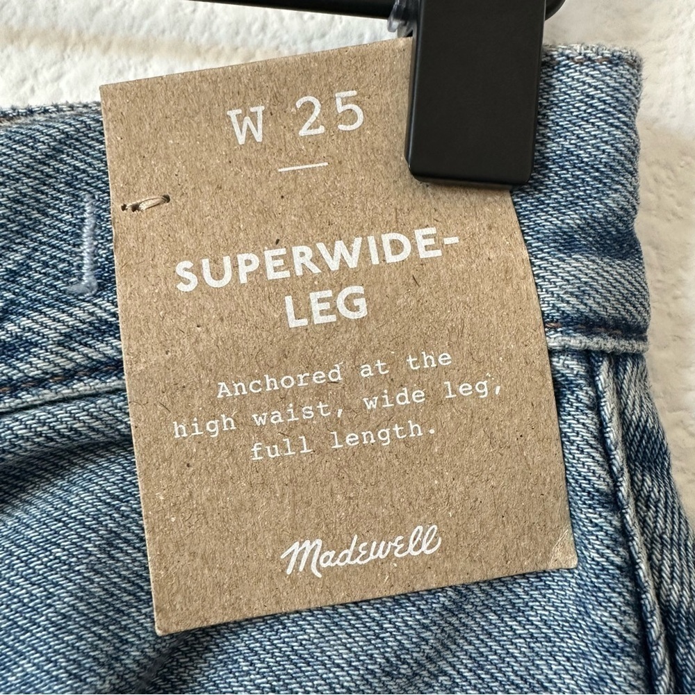 Madewell Super-wide-Leg Jeans in Larkins Wash - Picture 13 of 15